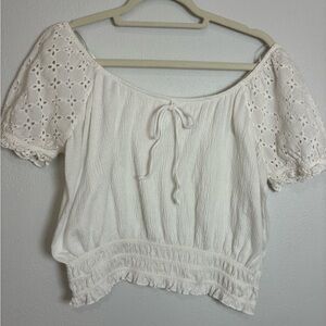 Cottage core Eyelet Women's Top